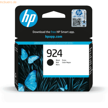 Hewlett Packard HP 924 Schwarz Original Druckerpatrone Hewlett Packard HP 924 Schwarz Original Druckerpatrone von Hewlett Packard