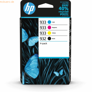 Hewlett Packard HP 932 Schw./933 Cyan/Magenta/Gelb Orig.-Druckerpat., Hewlett Packard HP 932 Schw./933 Cyan/Magenta/Gelb Orig.-Druckerpat., von Hewlett Packard