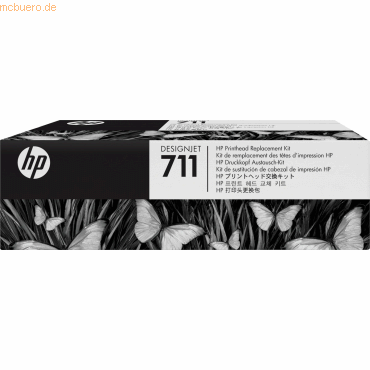 Hewlett Packard HP Druckkopf Nr. 711 C1Q10A (BK/C/M/Y) von Hewlett Packard