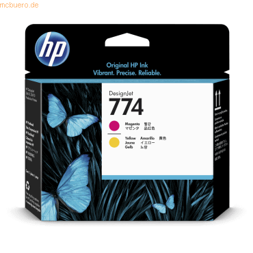 Hewlett Packard HP Druckkopf Nr. 774 P2V99A Magenta/Gelb von Hewlett Packard