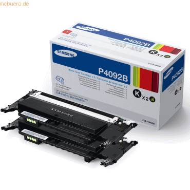 Hewlett Packard HP Samsung Toner CLT-P4092B Doppelpack Schwarz (ca. 3. von Hewlett Packard