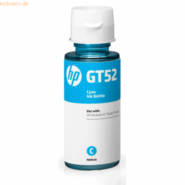 Hewlett Packard HP Tintenflasche No.GT52 M0H54AE Cyan (ca. 190 Seiten) von Hewlett Packard