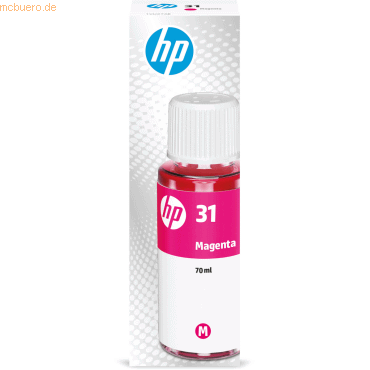 Hewlett Packard HP Tintenflasche Nr. 31 1VU27AE Magenta (70 ml, ca. 8. von Hewlett Packard
