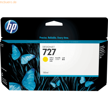 Hewlett Packard HP Tintenpatrone Nr. 727 Gelb von Hewlett Packard