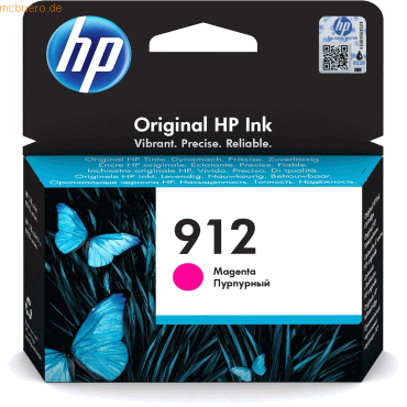 Hewlett Packard HP Tintenpatrone Nr. 912 3YL78AE Magenta (ca. 315 Seit von Hewlett Packard