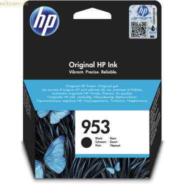 Hewlett Packard HP Tintenpatrone Nr. 953 L0S58AE Schwarz (ca. 900 Seit von Hewlett Packard
