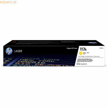 Hewlett Packard HP Toner 117A Gelb (ca. 700 Seiten) von Hewlett Packard