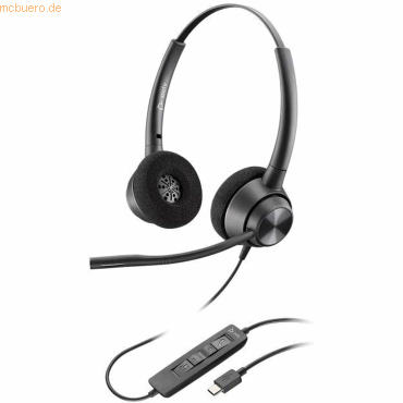 Hewlett Packard Poly Headset EncorePro 320 binaural USB-C von Hewlett Packard