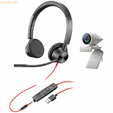 Hewlett Packard Poly Studio P5 USB HD Webcam Bundle mit Blackwire C332 von Hewlett Packard