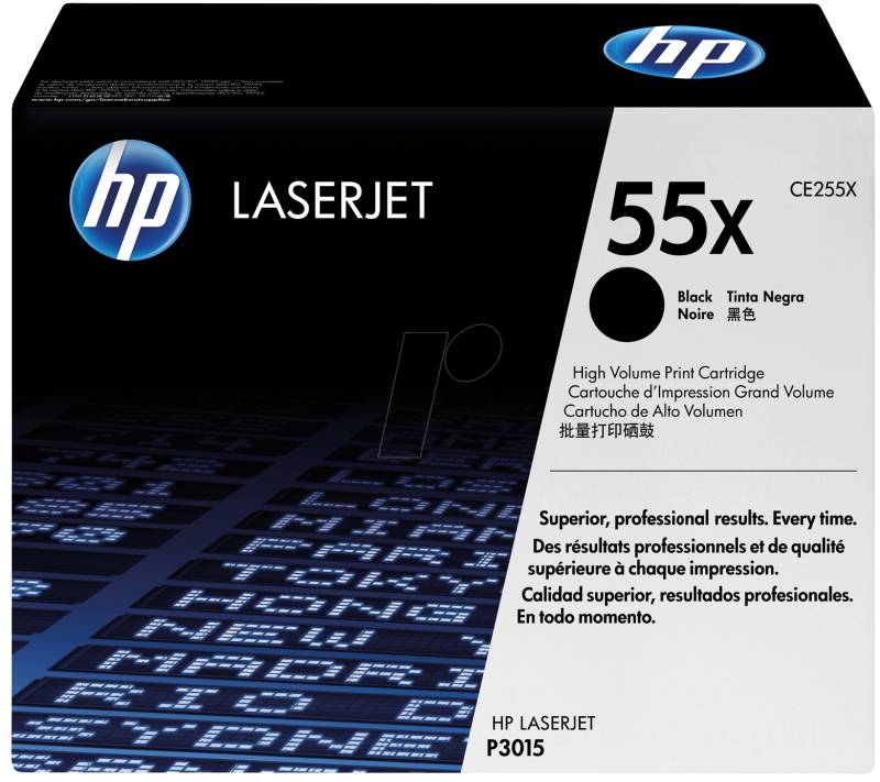 TONER CE255X - HP-Toner, schwarz, 55X, original von Hewlett Packard