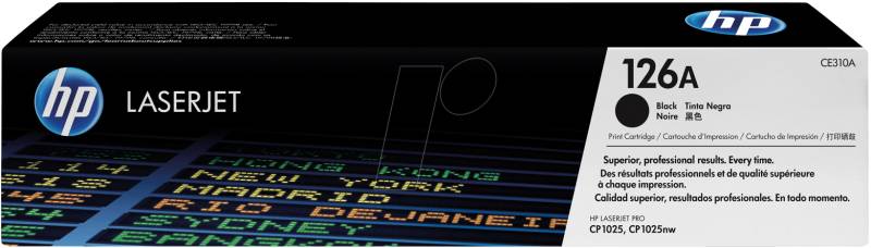 TONER CE310A - HP-Toner, schwarz, 126A, original von Hewlett Packard