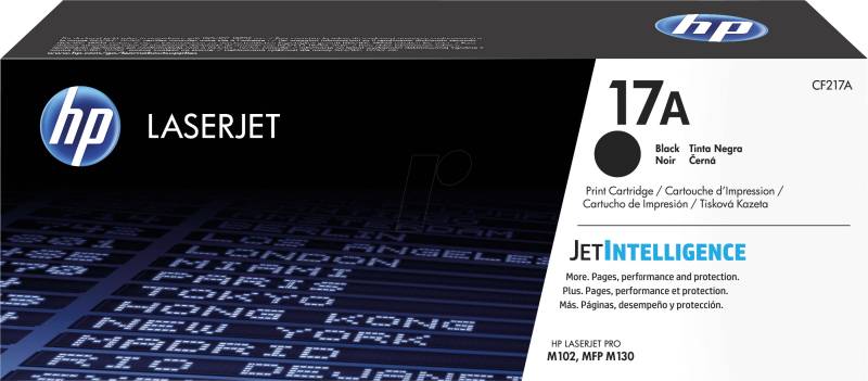 TONER CF217A - HP-Toner, schwarz, 17A, original von Hewlett Packard