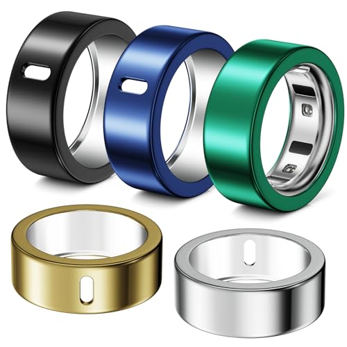 Hexasider 5er-Pack Ringabdeckung kompatibel mit Oura Ring Gen 4/Oura Ring Gen 3 Horizon/Heritage, abriebfeste TPU-Hülle für Oura Ringschutz-Zubehör für Oura Größe 9 Hexasider 5er-Pack Ringabdeckung kompatibel mit Oura Ring Gen 4/Oura Ring Gen 3 Horizon/Heritage, abriebfeste TPU-Hülle für Oura Ringschutz-Zubehör für Oura Größe 9 von Hexasider