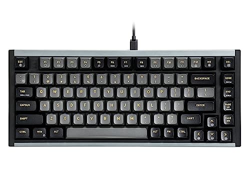 Hexgears Mechanische I2-Tastatur, 75 % Hot-Swap-fähige Tastatur mit rotem Kailh-Schalter, RGB-Hintergrundbeleuchtung, N-Key-Rollover, abnehmbares Kabel, 83 Tasten, Aluminium-Gaming-Tastatur für von Hexgears