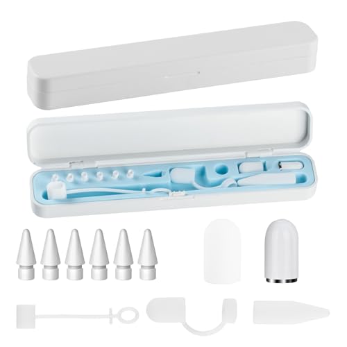 HexinYigjly 6 STK Spitze Kompatibel mit Apple Pencil Spitzen & & 1 magnetische Ersatzkappe & 3 Anti-Verlust-Zubehör & 1 blaues Stiftetui, für Pencil Pro 2. Generation 1. Gen/USB C Ersatzspitzen HexinYigjly 6 STK Spitze Kompatibel mit Apple Pencil Spitzen & & 1 magnetische Ersatzkappe & 3 Anti-Verlust-Zubehör & 1 blaues Stiftetui, für Pencil Pro 2. Generation 1. Gen/USB C Ersatzspitzen von HexinYigjly