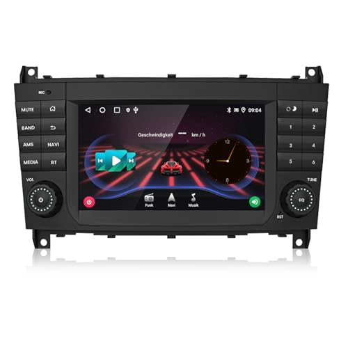 Hexinex Autoradio für Mercedes Benz C-Klasse W203, CLC-Class W203, CLK-Class W209, 2+32GB, Android 13, 7 Zoll Touchscreen, unterstützt CarPlay und Android Auto von Hexinex