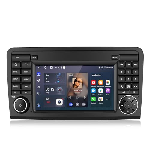 Hexinex Autoradio für Mercedes Benz GL ML Klasse W164 X164 350 320, 2+32GB, Android 13, 7 Zoll Touchscreen, unterstützt CarPlay und Android Auto von Hexinex