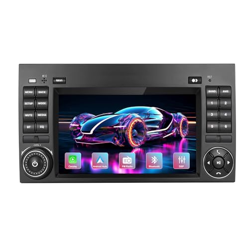 Hexinex Autoradio für Mercedes Benz Sprinter Viano Vito W639 W169 W245, 2+32GB, Android 13, 7 Zoll Touchscreen, unterstützt CarPlay und Android Auto von Hexinex