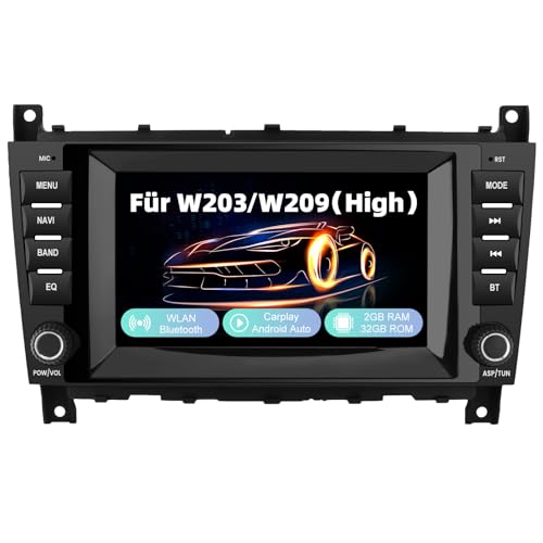Hexinex Autoradio für Mercedes C-Klasse W203/W209/CLC/CLK | Android 13 | 8 Zoll Touchscreen | 2GB RAM + 32GB ROM | CarPlay & Android Auto | Bluetooth | Lenkradsteuerung Hexinex Autoradio für Mercedes C-Klasse W203/W209/CLC/CLK | Android 13 | 8 Zoll Touchscreen | 2GB RAM + 32GB ROM | CarPlay & Android Auto | Bluetooth | Lenkradsteuerung von Hexinex