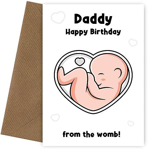 Geburtstagskarte für den zukünftigen Vater, Vater oder Ehemann | niedliche Geburtstagskarte für den zukünftigen Vater, Ehemann, Freund - Grußkarte für werdende Vater und Papa an seinem Tag von Hey Chimp