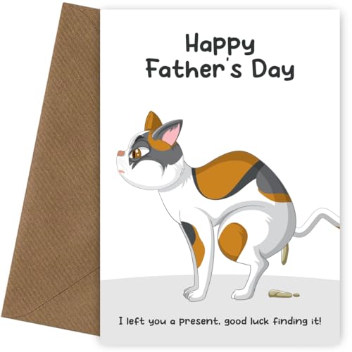 Glückliche Vatertagskarte von Katze | Geschenk von der Katze Vatertagskarte für Ihn – lustige Karten von Katze zu Katze Papa – unhöfliche Humorkarten für einen Katzenbesitzer Glückliche Vatertagskarte von Katze | Geschenk von der Katze Vatertagskarte für Ihn – lustige Karten von Katze zu Katze Papa – unhöfliche Humorkarten für einen Katzenbesitzer von Hey Chimp