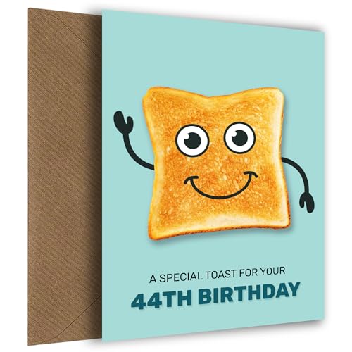 Lustige Geburtstagskarte zum 44. Geburtstag für Männer und Frauen - Mama oder Papa 44. Geburtstagskarten - Humorvoller Geburtstagstoast für Sie oder Ihn, Lustige Geburtstagskarte 44 von Hey Chimp