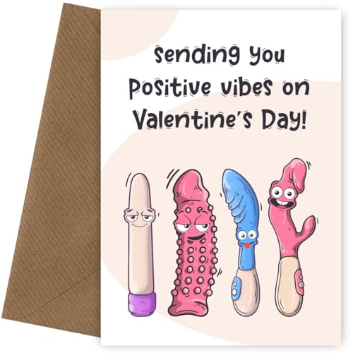 Lustige Valentinstagskarte für Frau oder Freundin – die perfekte lesbische Valentinstagskarte für sie am 14. Februar – humorvolle Karte für Frauen von Hey Chimp