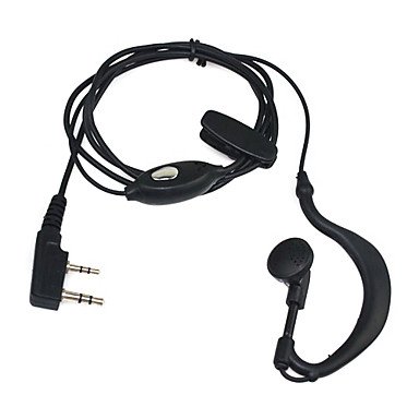 HeyNana - Kopfhörer mit 2 Pin PTT kompatibel mit Baofeng-Pofung UV-5R UV5-RA Walkie-Sender (Fernbedienungen) von HeyNana