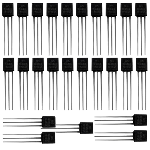 HeyNana TL431 Spannungsregler TL431A, 3 Klemmen, TO-92, Leistungstransistor, 1 mA bis 100 mA (Packung mit 25 Stück) von HeyNana