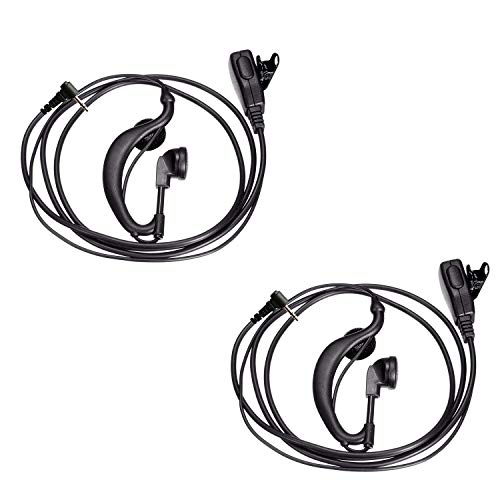 HeyNana Walkie-Kopfhörer mit PTT-Mikrofon, 2,5 mm Klinkenstecker, Schwarz, 2 Stück, kompatibel mit Motorola One-pin Walkies HeyNana Walkie-Kopfhörer mit PTT-Mikrofon, 2,5 mm Klinkenstecker, Schwarz, 2 Stück, kompatibel mit Motorola One-pin Walkies von HeyNana