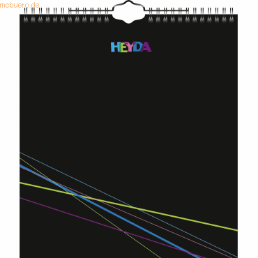 5 x Heyda Kreativkalender 21,5x24cm schwarz von Heyda