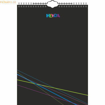 Heyda Kreativkalender 21,5x24cm schwarz Heyda Kreativkalender 21,5x24cm schwarz von Heyda