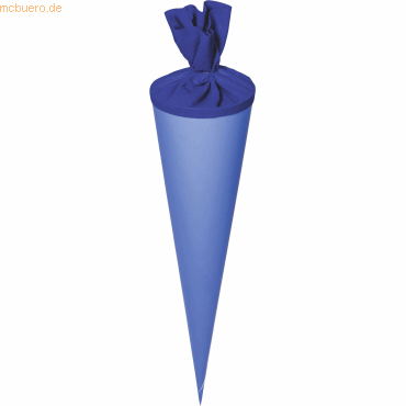 5 x Heyda Schultüte Filzverschluss Rohling 19x70cm blau 5 x Heyda Schultüte Filzverschluss Rohling 19x70cm blau von Heyda