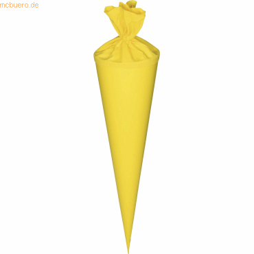 5 x Heyda Schultüte Filzverschluss Rohling 19x70cm gelb 5 x Heyda Schultüte Filzverschluss Rohling 19x70cm gelb von Heyda