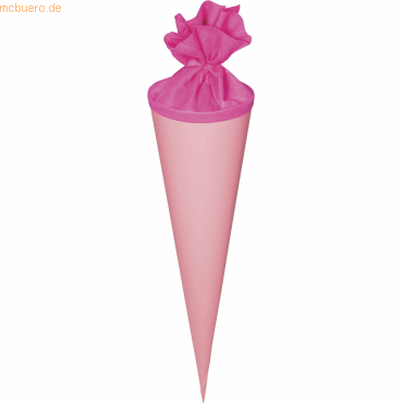 5 x Heyda Schultüte Filzverschluss Rohling 19x70cm rosa 5 x Heyda Schultüte Filzverschluss Rohling 19x70cm rosa von Heyda