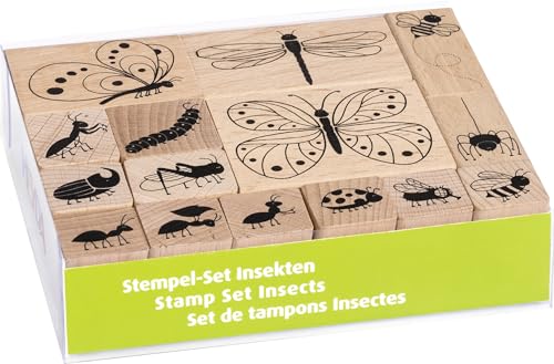 HEYDA Stempel-Set „Insekten“, B/H/T: 120 mm × 30 mm × 100 mm von Heyda