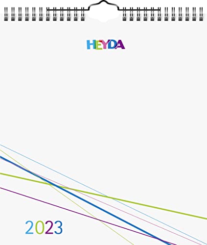 Heyda Bastelkalender 2023 21,5 x 24 cm Deckblatt: weiß, Monatsblätter: weiß von Heyda