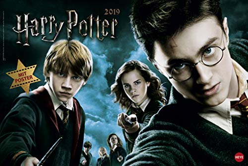 Harry Potter Broschur XL 2023. Wandkalender mit fesselnden Filmszenen aus den Harry Potter Filmen. Broschürenkalender 2023 mit Postern zum Heraustrennen. 45x30 cm. Querformat von Heye