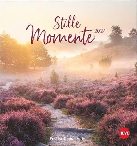 Stille Momente Postkartenkalender 2024. Kalender im Postkartenformat mit idyllischen Motiven und Sprüchen zum Nachdenken. Monats-Tischkalender zum Aufstellen oder Aufhängen. von Heye in Athesia Kalenderverlag GmbH