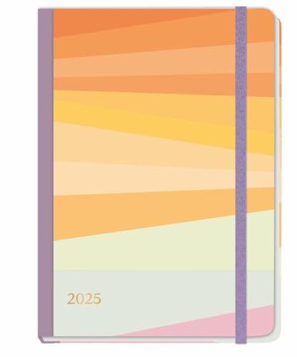Design Diary Streifen 2025: Buchkalender 2025 im Format A5. Modernes Streifen-Design und viel Platz für Notizen machen diesen Terminplaner zum ... im Alltag (Bullet Journal Kalender Heye) von Heye