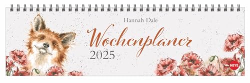 Hannah Dale : Wochenquerplaner 2025: Süße Tiere machen diesen Kunstkalender zu etwas Besonderem. Praktischer Wochen-Kalender 2025 im Querformat für ... Dekoration zu Hause. (Tisch-Querplaner Heye) von Heye