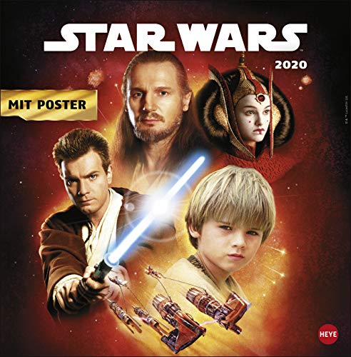 Star Wars - Broschurkalender 2020 - Heye-Verlag - Wandplaner mit Poster - 30 cm x 30 cm (offen 30 cm x 60 cm) von Heye