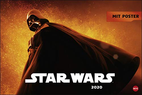 Star Wars XL Broschurkalender - Kalender 2020 - Heye-Verlag - Wandkalender mit Poster - 45 cm x 30 cm (offen 45 cm x 60 cm) - Abenteuer von Luke Skywalker, Darth Vader, Prinzessin Leia, Han Solo, Yoda von Heye