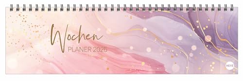 Watercolor Wochenquerplaner 2025: Wochenkalender in edler Aquarell-Optik zur Übersicht bei der Planung aller wichtigen Termine. Tischkalender für Büro ... mit Platz für Notizen (Tisch-Querplaner Heye) von Heye