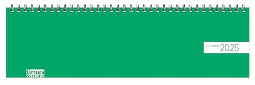 Wochenquerplaner Grün 2025: times&more - Bunter Tischkalender mit Punkten. Handlicher Wochenplaner im Querformat. Tischquerkalender 2025 zum Planen von Terminen. (times&more Kalender Heye) von Heye