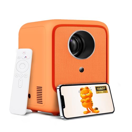 【Autofokus/Keystone】 Heyup Boxe Lite Mini-Projektor, 1080P/10000 Lumen, Projektor mit WLAN und Bluetooth, 120-Zoll-Bildschirm, kompatibel mit Android/IOS, Projektor für Smartphone/Laptop/TV-Stick 【Autofokus/Keystone】 Heyup Boxe Lite Mini-Projektor, 1080P/10000 Lumen, Projektor mit WLAN und Bluetooth, 120-Zoll-Bildschirm, kompatibel mit Android/IOS, Projektor für Smartphone/Laptop/TV-Stick von Heyup