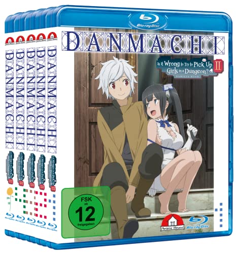 DanMachi - Is It Wrong to Try to Pick Up Girls in a Dungeon? - Staffel 2 - Gesamtausgabe - Bundle - Vol.1-4 inkl. OVA - [Blu-ray] von Heywood