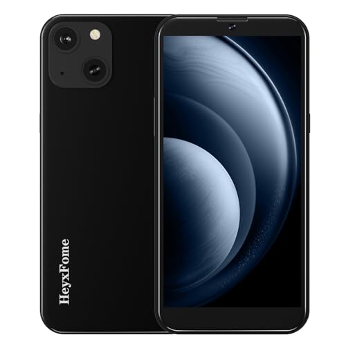 HeyxFome H3 Handy Ohne Vertrag Android 10, 2GB+16GB/256GB SD, Quad Core 6,0 Zoll, Akku 3000mAh, 8MP+5MP Kamera, 4G Dual SIM Smartphone Ohne Vertrag Günstig Simlockfreie, GPS, DE (Schwarz) von HeyxFome