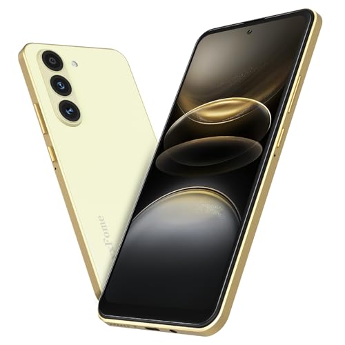 HeyxFome H4 Handy Ohne Vertrag 4G Android 14, 3GB+32GB, 6.6" HD+, 4000mAh Smartphone ohne vertrag Günstig, Octa Core, 16MP+5MP Smartphone Simlockfreie, Dual SIM 3.5mm Jack/GPS DE (Gold) von HeyxFome