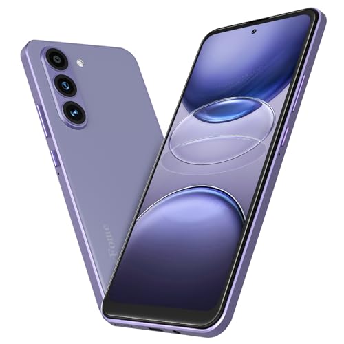HeyxFome H4 Handy Ohne Vertrag 4G Android 14, 3GB+32GB, 6.6" HD+, 4000mAh Smartphone ohne vertrag Günstig, Octa Core, 16MP+5MP Smartphone Simlockfreie, Dual SIM 3.5mm Jack/GPS DE (Lila) von HeyxFome